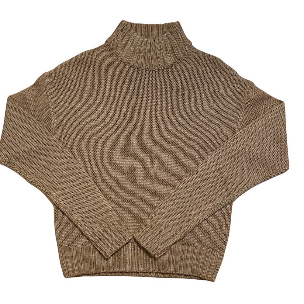 Womens Tan Beige Pullover Sweater XS